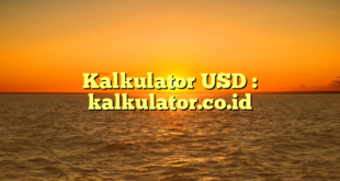 Kalkulator USD : kalkulator.co.id