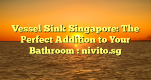 Vessel Sink Singapore: The Perfect Addition to Your Bathroom : nivito.sg